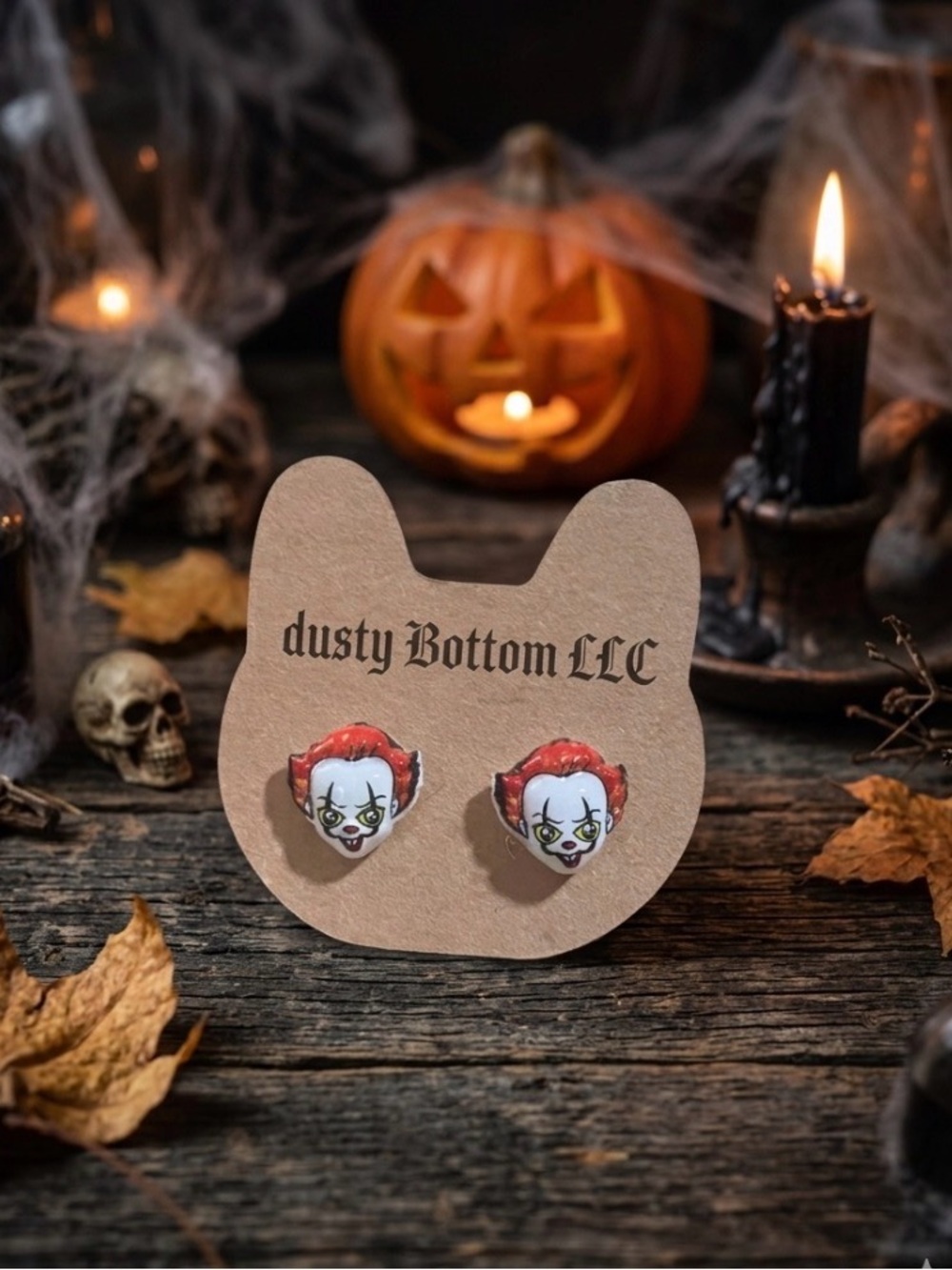 Halloween Clown Stud Earrings